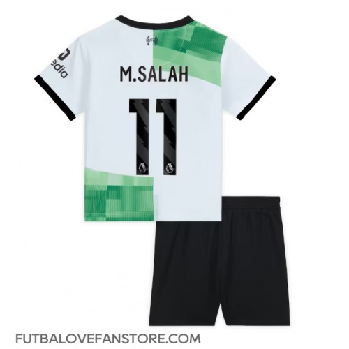 Liverpool Mohamed Salah #11 Vonkajší Detský futbalový dres 2023-24 Krátky Rukáv (+ trenírky)